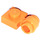 LEGO Orange assiette 1 x 1 avec Agrafe (Anneau épais) (4081 / 41632)