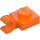 LEGO Orange Platte 1 x 1 mit Horizontaler Clip (Dick geöffneter O-Clip) (52738 / 61252)