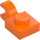 LEGO Orange Platta 1 x 1 med Horisontalt fäste (Tjockt öppet &quot;O&quot;-fäste) (52738 / 61252)