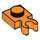 LEGO Orange assiette 1 x 1 avec Verticale Agrafe (Clip en U épais) (4085 / 60897)
