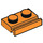 LEGO Oranje Plaat 1 x 2 met Deur Rail (32028)