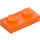 LEGO Orange Plate 1 x 2 with Pixelated Fox Nose (3023)