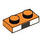 LEGO Orange Plate 1 x 2 with Pixelated Fox Nose (3023)