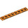 LEGO Orange Plate 1 x 8 with Black Lines (3460 / 103807)