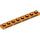 LEGO Orange Platte 1 x 8 mit Schwarz Lines (3460 / 103807)