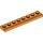 LEGO Oranje Plaat 1 x 8 met Deur Rail (4510)
