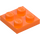 LEGO Oransje Plate 2 x 2 (3022 / 94148)