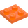 LEGO Orange Plate 2 x 2 (3022 / 94148)