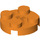 LEGO Oranje Plaat 2 x 2 Ronde met As Gat (met &#039;+&#039;-vormig asgat) (4032)