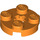 LEGO Orange Platte 2 x 2 Runden mit Achse Loch (mit &#039;+&#039; Achsloch) (4032)