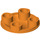 LEGO Orange Plate 2 x 2 Round with Rounded Bottom (2654 / 28558)
