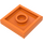 LEGO Orange Plate 2 x 2 with Groove and 1 Center Stud (23893 / 87580)