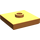 LEGO Oranje Plaat 2 x 2 met groef en 1 Midden Stud (23893 / 87580)