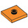 LEGO Orange Platte 2 x 2 mit Nut und 1 Center Stud (23893 / 87580)