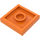 LEGO Orange Platte 2 x 2 mit Nut und 1 Center Stud (23893 / 87580)