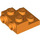 LEGO Orange Platte 2 x 2 x 0.7 mit 2 Noppen auf Seite (4304 / 99206)