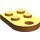 LEGO Orange assiette 2 x 3 avec Arrondi Fin et Épingle Trou (3176)