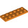 LEGO Oranje Plaat 2 x 6 (3795)