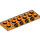 LEGO Orange Plate 2 x 6 x 0.7 with 4 Studs on Side (72132 / 87609)