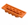 LEGO Oranje Plaat 2 x 6 x 0.7 met 4 Noppen aan Kant (72132 / 87609)