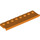 LEGO Orange Plate 2 x 8 with Door Rail (30586)