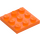 LEGO Orange Plate 3 x 3 (11212)