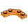 LEGO Orange Platte 3 x 3 Gerundet Ecke (68568)
