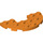 LEGO Oranje Plaat 3 x 6 Ronde Halve Cirkel met Uitsparing (18646)