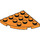 LEGO Orange Plate 4 x 4 Round Corner (30565)