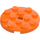 LEGO Orange Plate 4 x 4 Round with Hole and Snapstud (60474)