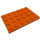 LEGO Orange Platta 4 x 6 (3032)