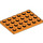 LEGO Orange Plate 4 x 6 (3032)