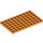 LEGO Orange assiette 6 x 10 (3033)