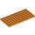 LEGO Orange Plate 6 x 12 (3028)