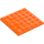 LEGO Oranje Plaat 6 x 6 (3958)