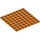 LEGO Oransje Plate 8 x 8 med Adhesive (80319)