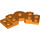 LEGO Orange assiette Rotated 45° (79846)