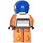 LEGO Orange Porsche Driver Minifigure