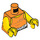 LEGO Oranje Prisoner 92116 met Oranje Vest (973 / 76382)