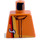 LEGO Orange Racer Driver, Scorcher Torso without Arms (973)