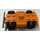 LEGO Orange Racers Chassis with Black Wheels (76544)