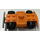 LEGO orange Racers Chassis med Sort Hjul (76544)