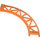 LEGO Orange Rail 13 x 13 Curved with Edges (25061)