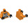 LEGO Orange Rebel Pilot Torso (973 / 76382)