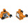 LEGO Orange Rebel pilot torso (973 / 76382)