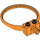 LEGO Orange Bague / Hoop avec Essieu (43373)