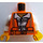 LEGO Oransje Robber Minifigur Overkropp (973 / 76382)