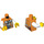 LEGO Orange Robber Minifig Torse (973 / 76382)