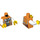 LEGO Oranje Robber Minifiguur Torso (973 / 76382)