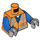 LEGO Orange Robo Emmet Minifig Torso (973 / 76382)